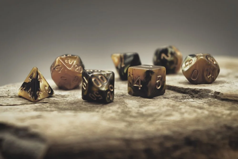 Dungeons and Dragons roleplaying dices