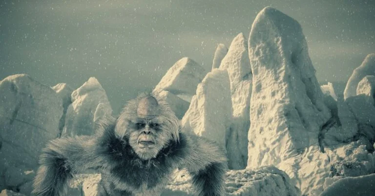 Yeti names - A snowman posing in front of snowy mountains