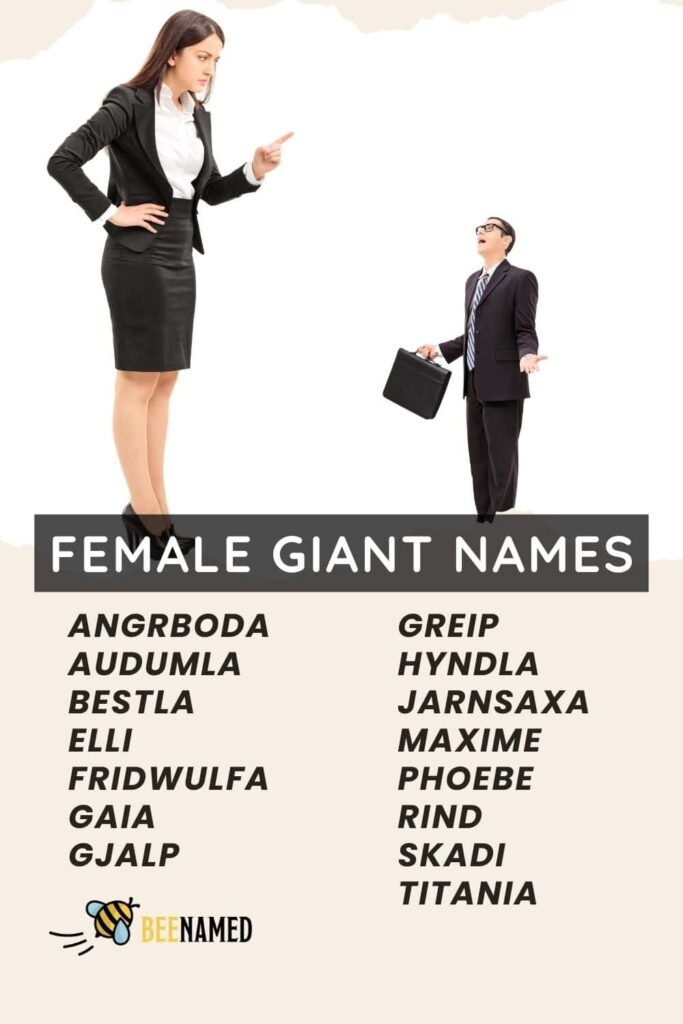 Female giant names pin